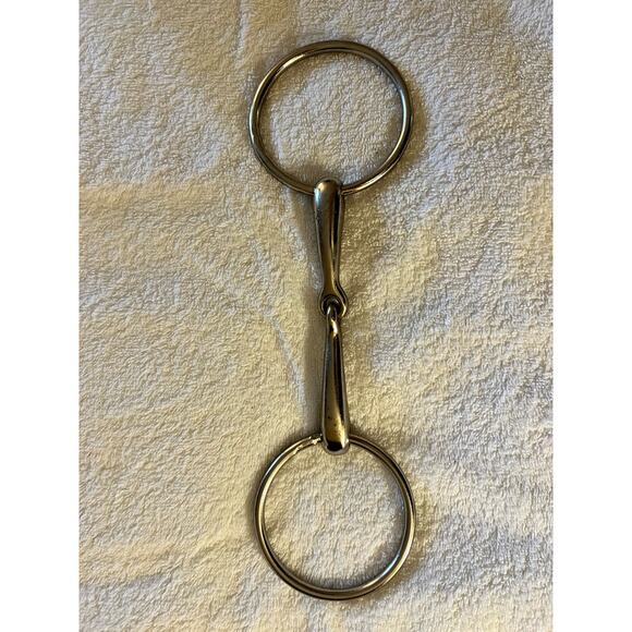 Loose Ring Snaffle Bit Single Jointed English Horse Bit Size 5 inches - Picture 6 of 6